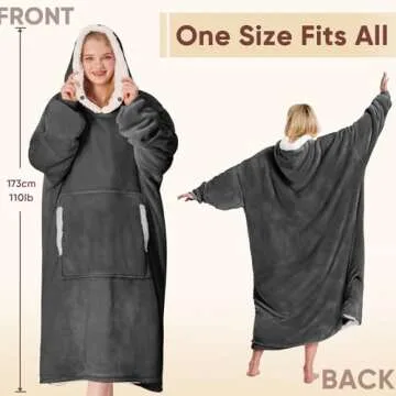 yescool Wearable Blanket Hoodie for Ultimate Comfort