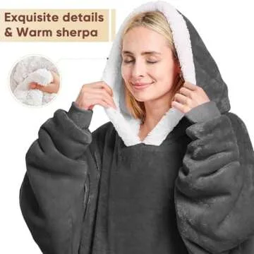 yescool Wearable Blanket Hoodie for Ultimate Comfort