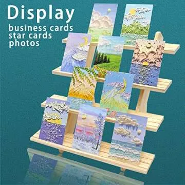 Auroal 4 Tier Earring Display Stand for Retail Use