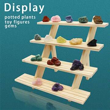 Auroal 4 Tier Earring Display Stand for Retail Use