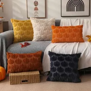 DFXSZ Fall Pillow Covers - Soft Plush Decor Set of 2