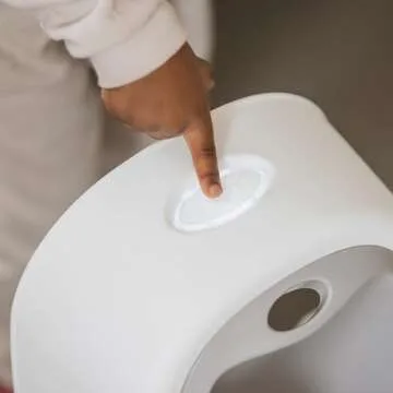 Nuby My Real Training Urinal - Freestanding - With Life-Like Flush Button and Sound - Potty Training for Boys - 18+ Months - White