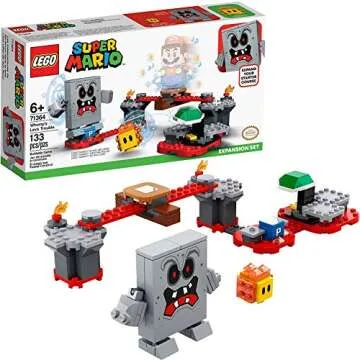 LEGO Super Mario Whomp’s Lava Trouble Expansion Set 71364 Building Kit; Toy for Kids to Enhance Their Super Mario Adventures with Mario Starter Course (71360) (133 Pieces)