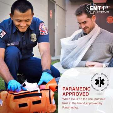 EMT 1st Emergency Responder First Aid Kit | Medical Trauma Bag for Disaster Preparedness | Perfect f...