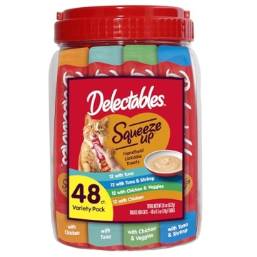 Hartz Delectables Squeeze Up Cat Treats Case of 48