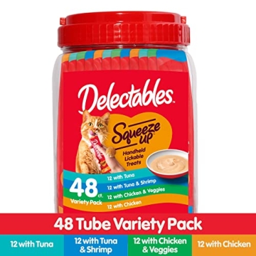 Hartz Delectables Squeeze Up Cat Treats Case of 48