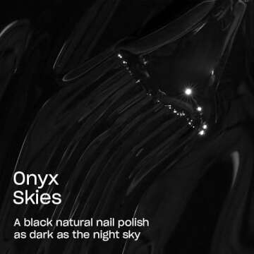 OPI Nature Strong Natural Origin Nail Polish Opaque White, Gray & Black Crème Eco-Friendly Nail Polish | Plant Based, Vegan, Cruelty Free