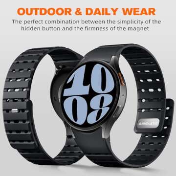 Bandletic Magnetic Silicone Watch Band for Galaxy Watch