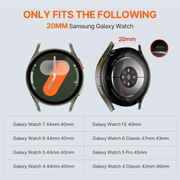 Bandletic Magnetic Silicone Watch Band for Galaxy Watch