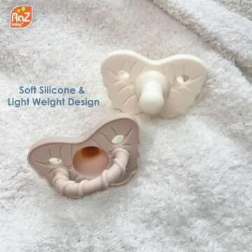 RaZbaby RaZzies Pacifier 3-Pack for Safe, Calm Infants