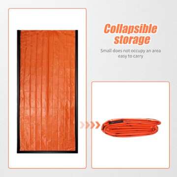 Emergency Waterproof Sleeping Bag, 2024 New Foldable Lightweight Emergency Waterproof Bag, Upgrade P...