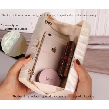 Stylish NUSTTAL Acrylic Clutch for Events and Parties