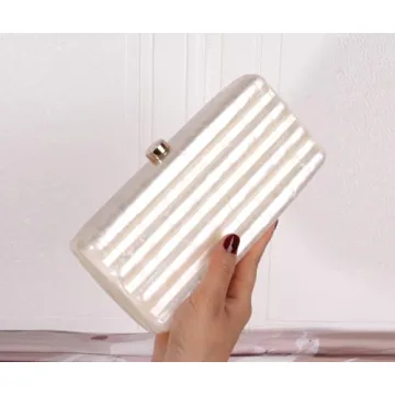 Stylish NUSTTAL Acrylic Clutch for Events and Parties