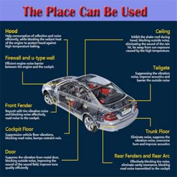 150 mil Automotive Sound Deadening Mat for Noise Reduction