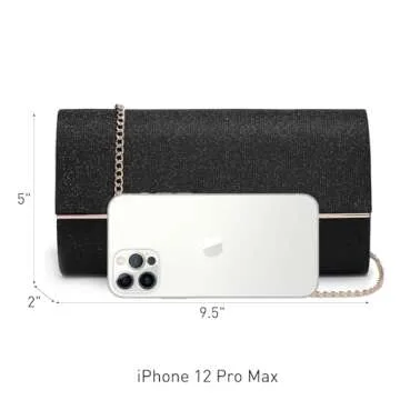 Dasein Women's Glitter Evening Clutch Bag - Versatile Elegance