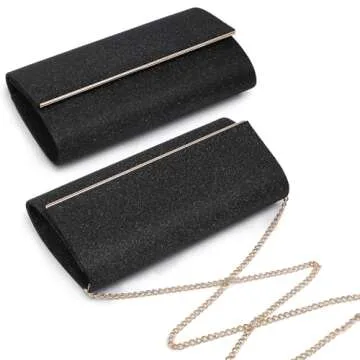 Dasein Women's Glitter Evening Clutch Bag - Versatile Elegance