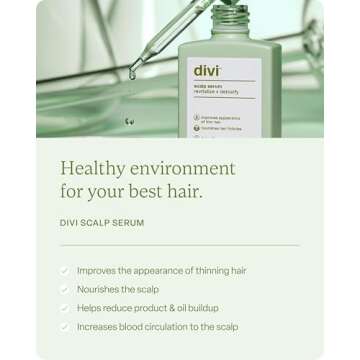 divi Healthy Hair Goals Bundle - 30ml Hair Serum, 2 Fl Oz Volumizing Shampoo, & 2 Fl Oz Volumizing C...