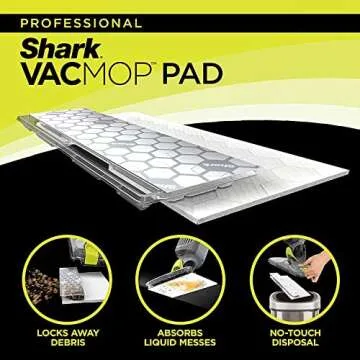 Shark VM252 VACMOP Pro Cordless Hard Floor Vacuum Mop with Disposable Pad, Charcoal Gray (VM252) (Renewed)