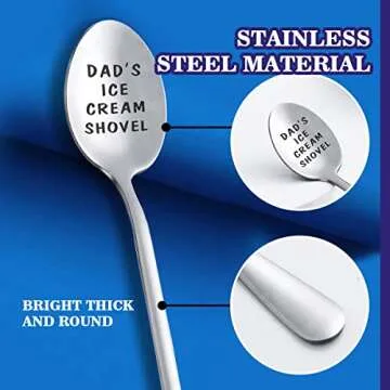 Funny Engraved Stainless Steel Spoon for Dad Gifts