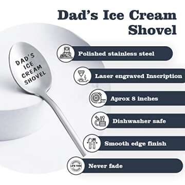 Funny Engraved Stainless Steel Spoon for Dad Gifts