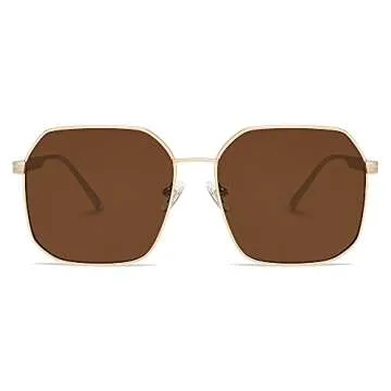 SOJOS Retro Polarized Sunglasses Stylish & UV400 Protected