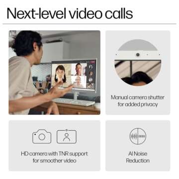 HP 22" All-in-One Desktop Computer for Home and School, Intel Quad-Core Processor (Beat i3-1110G4), FHD Display, 32GB DDR5 RAM, 640GB Storage, WiFi 6, Bluetooth, Business AIO, Windows 11 Pro, AZ-XUT