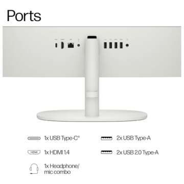 HP 22" All-in-One Desktop Computer for Home and School, Intel Quad-Core Processor (Beat i3-1110G4), FHD Display, 32GB DDR5 RAM, 640GB Storage, WiFi 6, Bluetooth, Business AIO, Windows 11 Pro, AZ-XUT