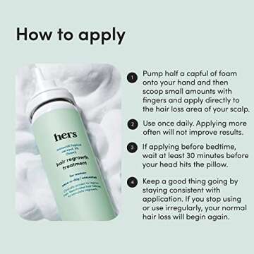 Hers Minoxidil Foam 5% Hair Growth Treatment for Women