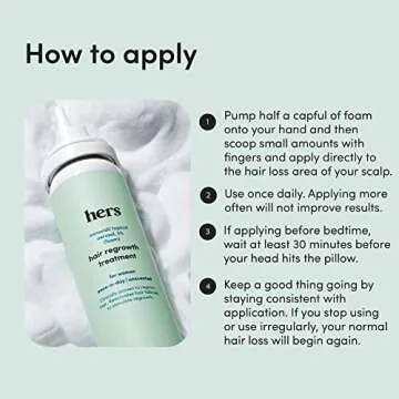 Hers Minoxidil Foam 5% Hair Growth Treatment for Women