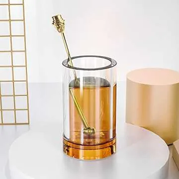 Mewuthede Skull Shape Swizzle Sticks, Reusable Stainless Steel Coffee Beverage Stirrers Cocktail, 5-Pack Drink Stir Sticks for Bar Party Home Office (Gold)