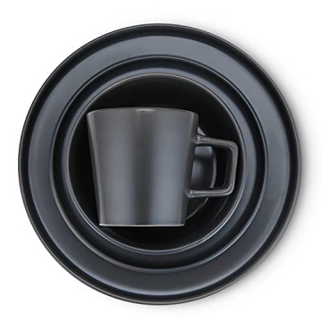 Stylish Stone Lain Coupe Dinnerware Set for 4