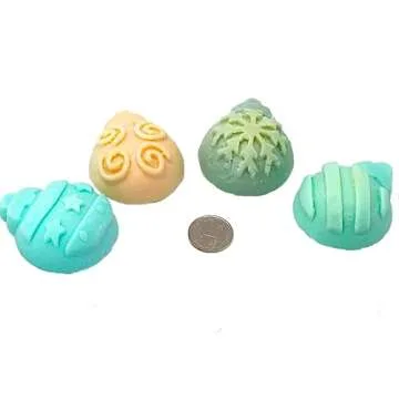 X-Haibei Christmas Snowflake Star Bell Soap Cake Jello Crayon Resin Chocolate Bombs Making Silicone Mold 6-Cavity