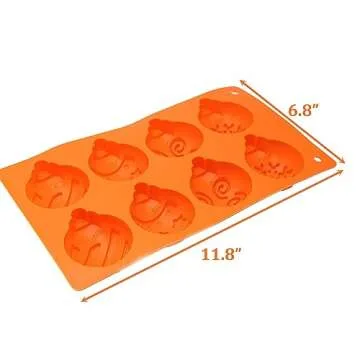 X-Haibei Christmas Snowflake Star Bell Soap Cake Jello Crayon Resin Chocolate Bombs Making Silicone Mold 6-Cavity