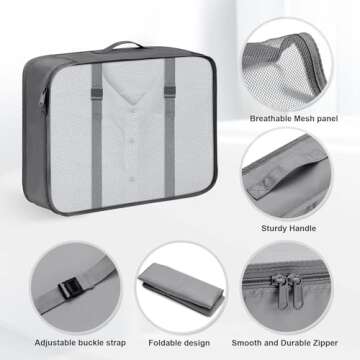 DIMJ Packing Cubes - Stylish Travel Organizers Set