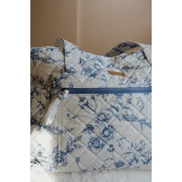 Stylish Quilted Weekender Bag for Women - Premium Cotton Duffle