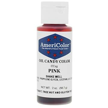 Americolor Pink 2 oz. Cake Decorating Candy Making Candy Color Oil