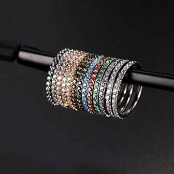 GAGABODY 16G Rose Gold Nose Hoop with Cubic Zirconia