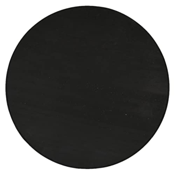 Chic Black Wooden Pedestal Stand for Home Organization