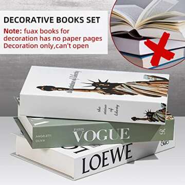 ENGYAS 9 Pcs Decorative Fake Books for Home Style