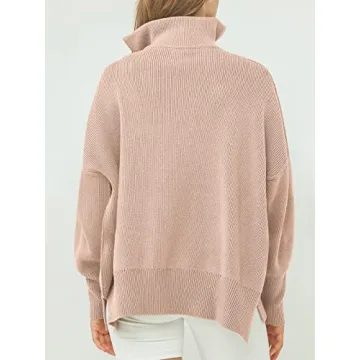 Oversized Quarter Zip Sweater for Women - ANRABESS 2024