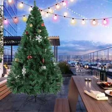 LUCKYERMORE 10 Ft Artificial Christmas Tree Eco-Friendly PVC