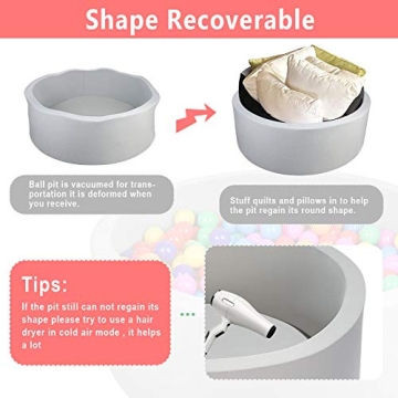 TRENDBOX Foam Ball Pit Safe Soft Playpen for Toddlers Kids