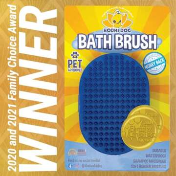 Bodhi Dog Shampoo Brush | Pet Shower & Bath Supplies for Cats & Dogs | Dog Bath Brush for Dog Groomi...