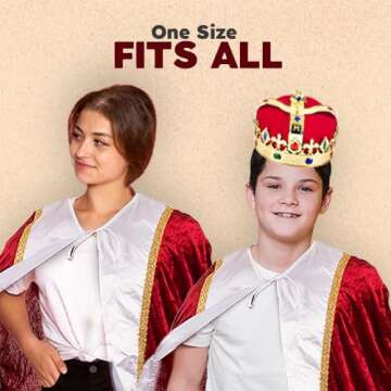 Tigerdoe King Costume for Adults - Regal 3 Pc Set