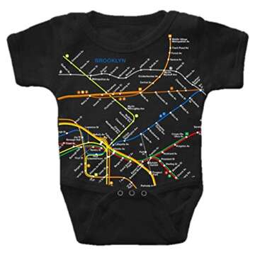 NYC Subway Line Infant Romper for Little Explorers