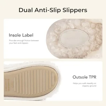 Snug Leaves Womens Furry Memory Foam Slippers Cozy Comfort