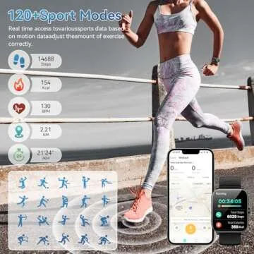 1.85" HD Smartwatch for Men Women - Fitness and Call Ready