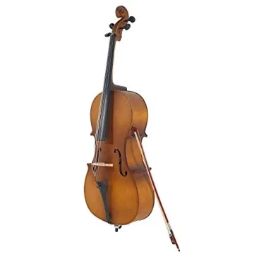 Vasitelan 4/4 Acoustic Cello Set Case Bow Rosin Adults