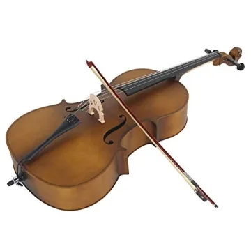 Vasitelan 4/4 Acoustic Cello Set Case Bow Rosin Adults