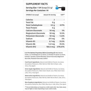 Metabolic Nutrition - ESP - Stimulating Pre Workout, Pre Intra Workout Supplement, Energy and Endura...